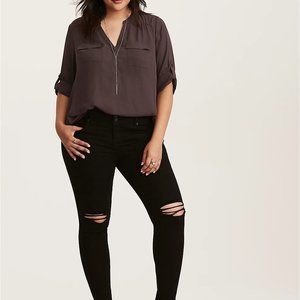 HARPER -GEORGETTE PULLOVER BLOUSE